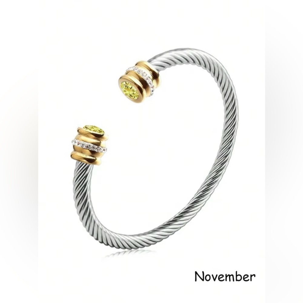 November Silver & Gold Bracelet
